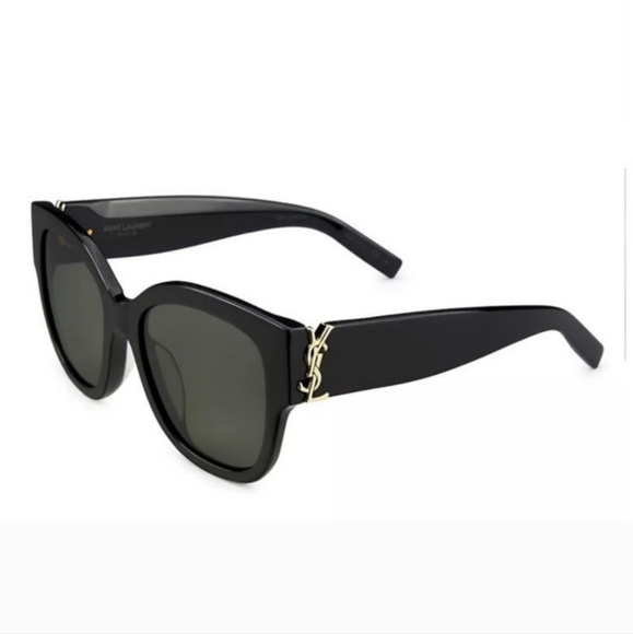 Brand New with Tags! YSL Saint Laurent Monogram Acetate 56MM Cat Eye Sunglasses - Picture 2 of 15